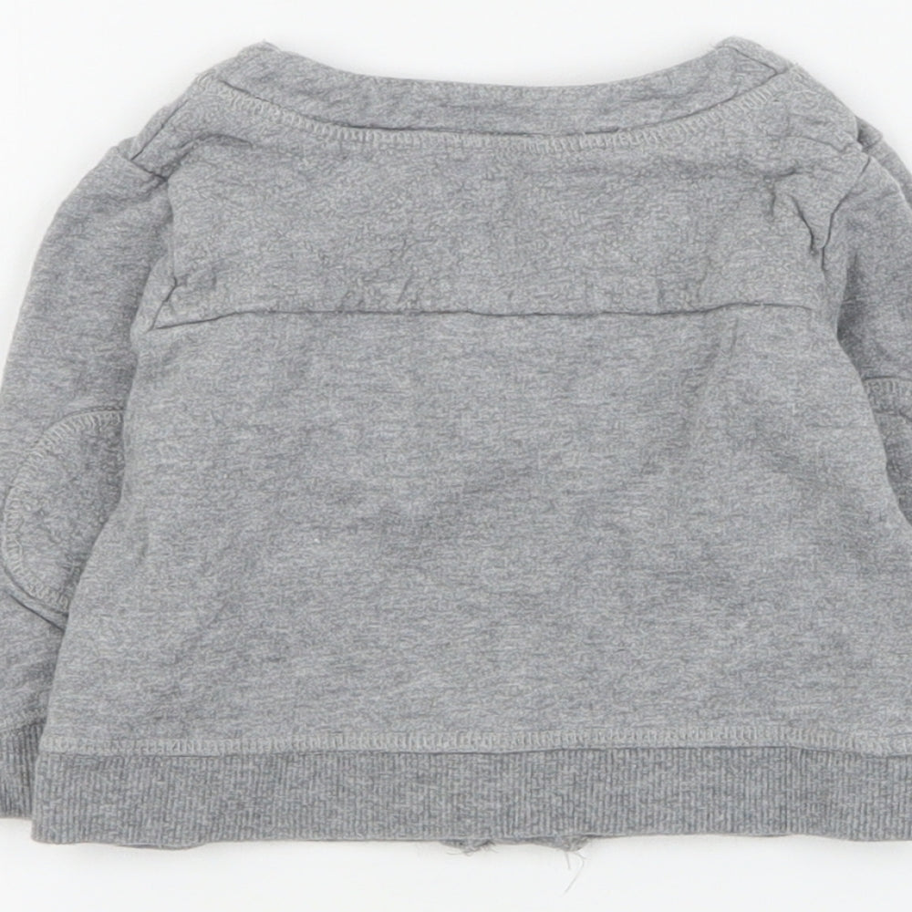 Mini Club Baby Grey  Cotton Cardigan Jumper Size 6-9 Months  Button