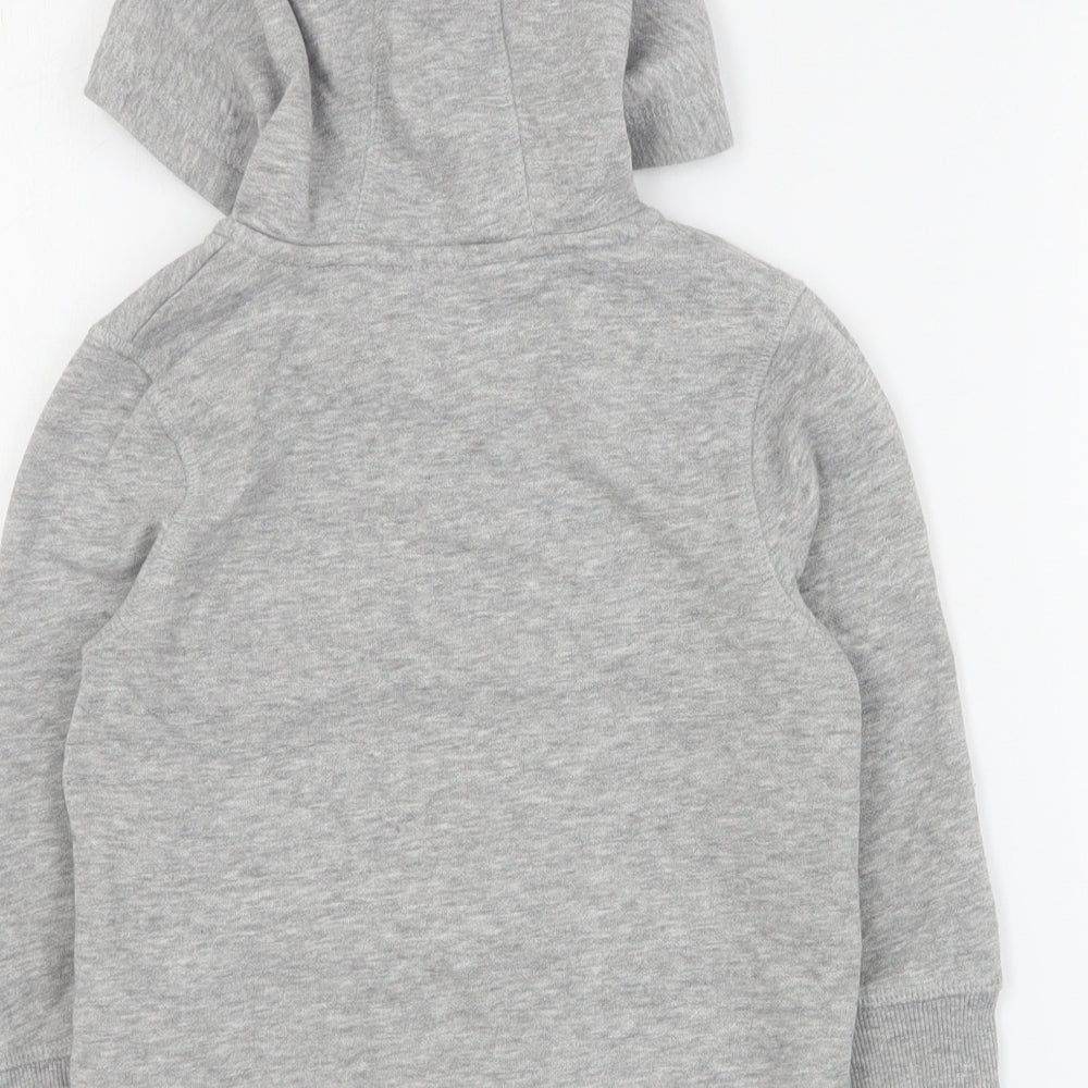 George Boys Grey  Cotton Full Zip Hoodie Size 2-3 Years  Zip