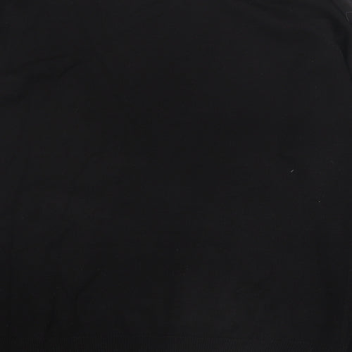 Isle Womens Black Round Neck  Acrylic Pullover Jumper Size S