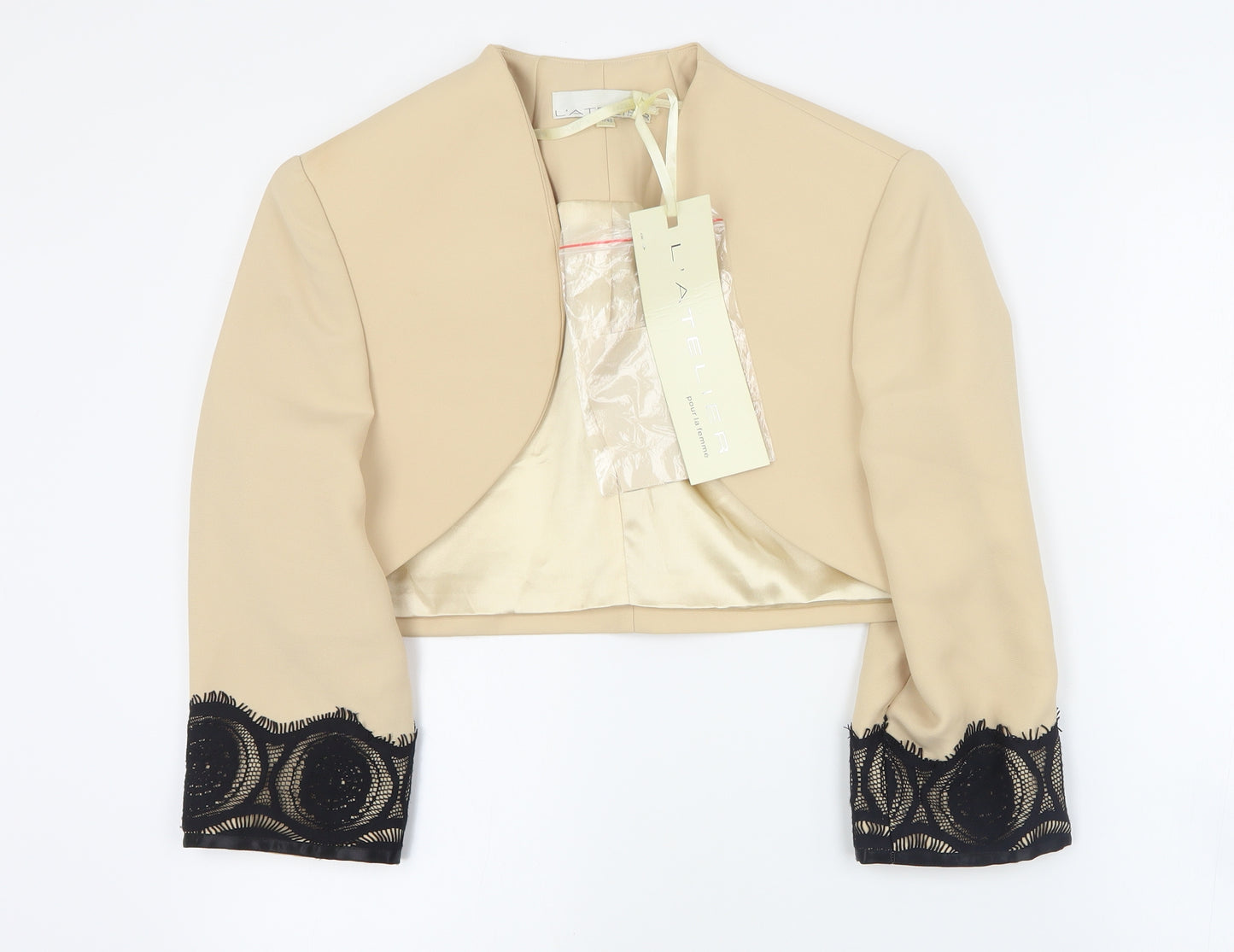 L'Atelier Womens Beige   Jacket  Size 14