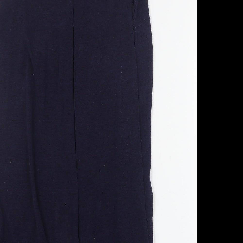 River Island Womens Blue  Polyester Basic Tank Size 10 Round Neck