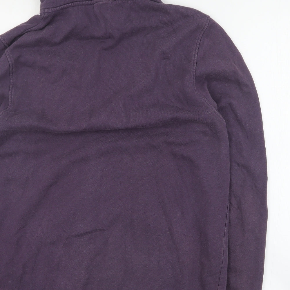 The Northface Mens Purple  Cotton Pullover Hoodie Size M