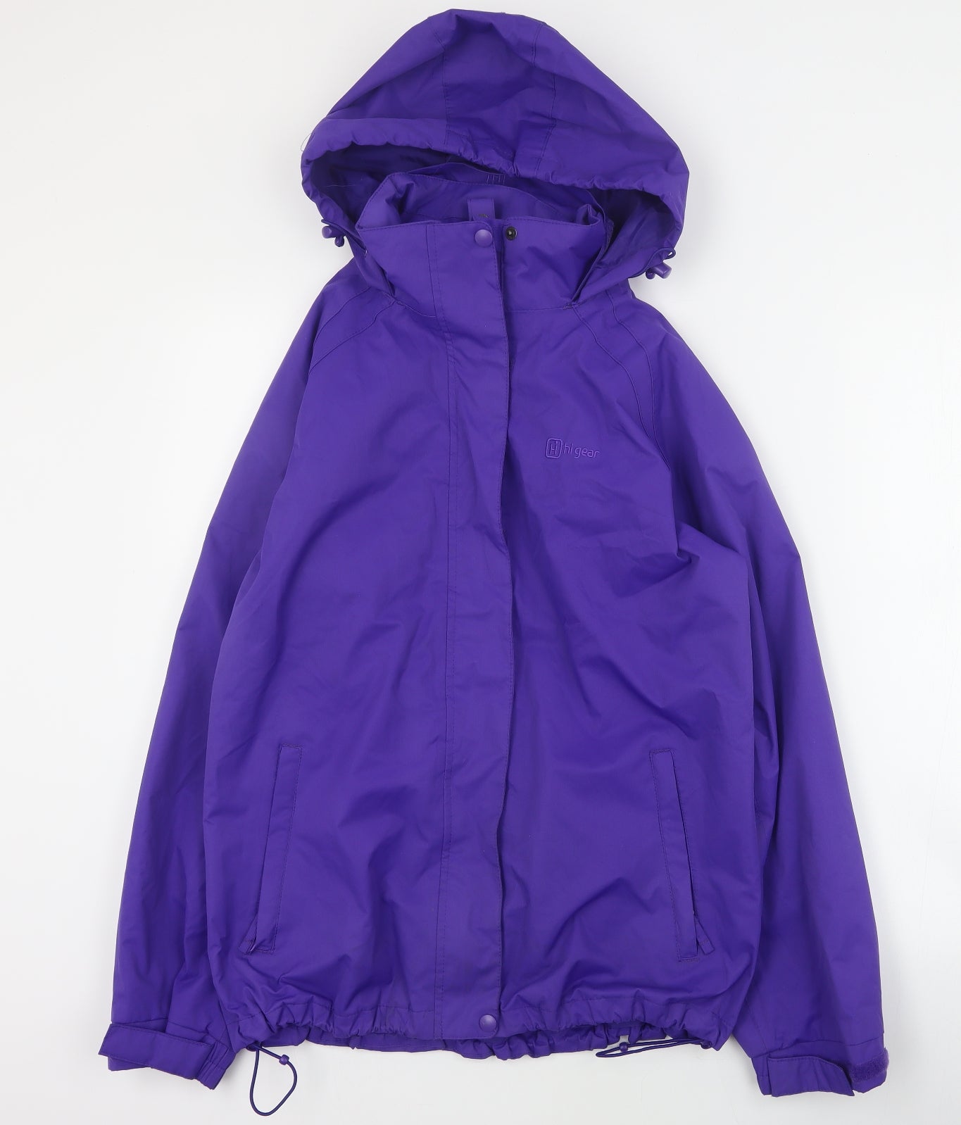 HiGear Womens Purple   Rain Coat Coat Size 12  Zip