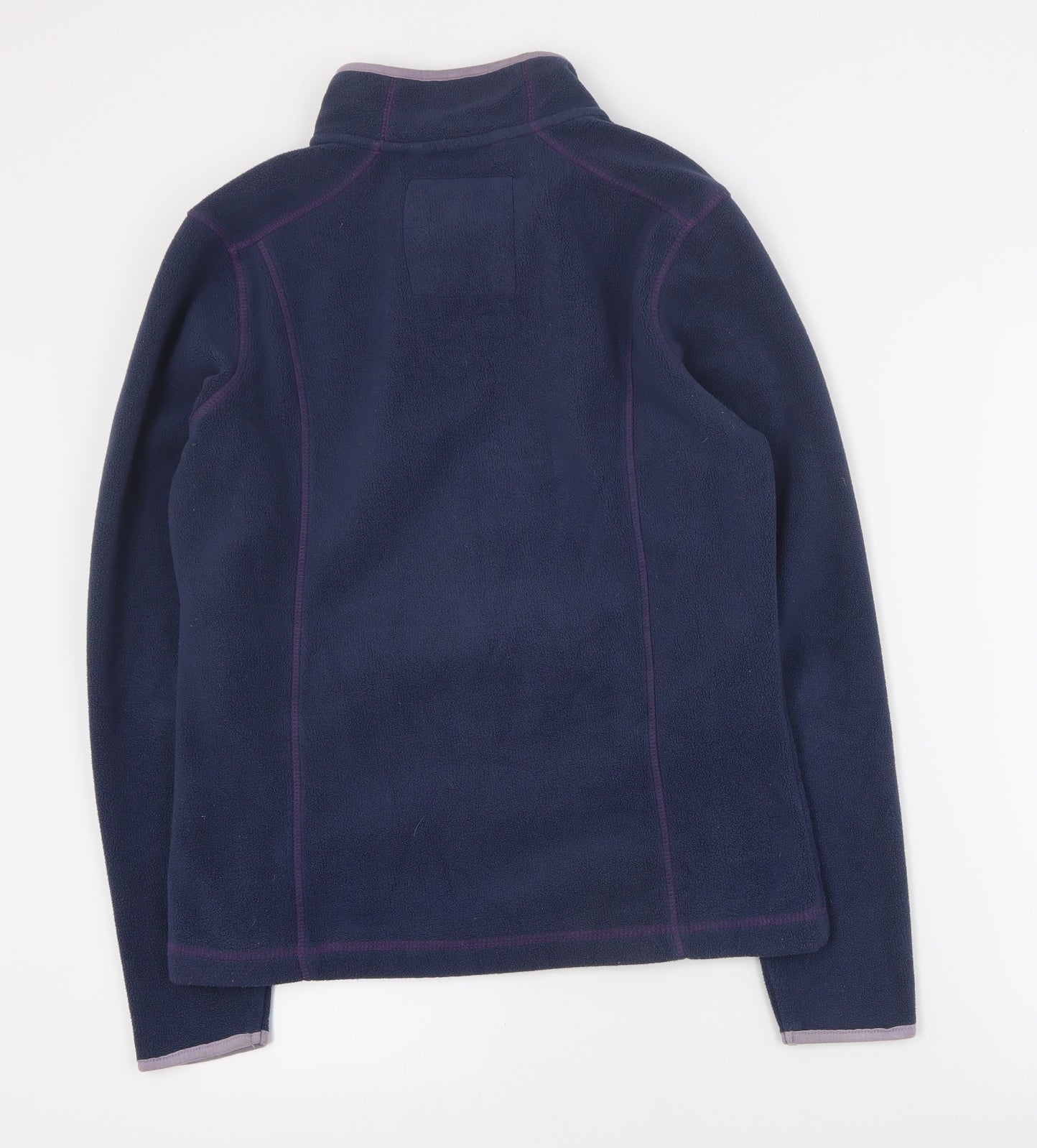 Weird Fish Womens Blue  Polyester Pullover Sweatshirt Size 10  Zip