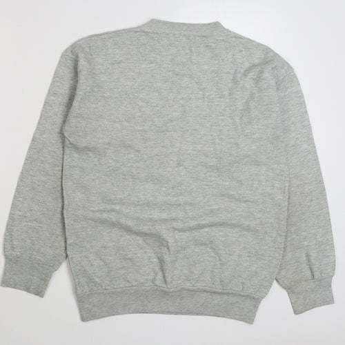 Blue Elliot Womens Grey  Acrylic Pullover Sweatshirt Size L  Pullover