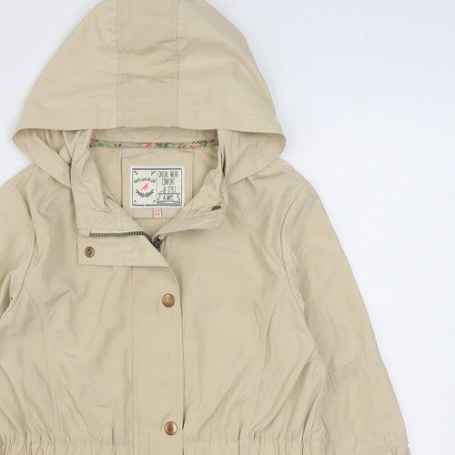 Marks and Spencer Girls Beige   Rain Coat Coat Size 11-12 Years  Zip