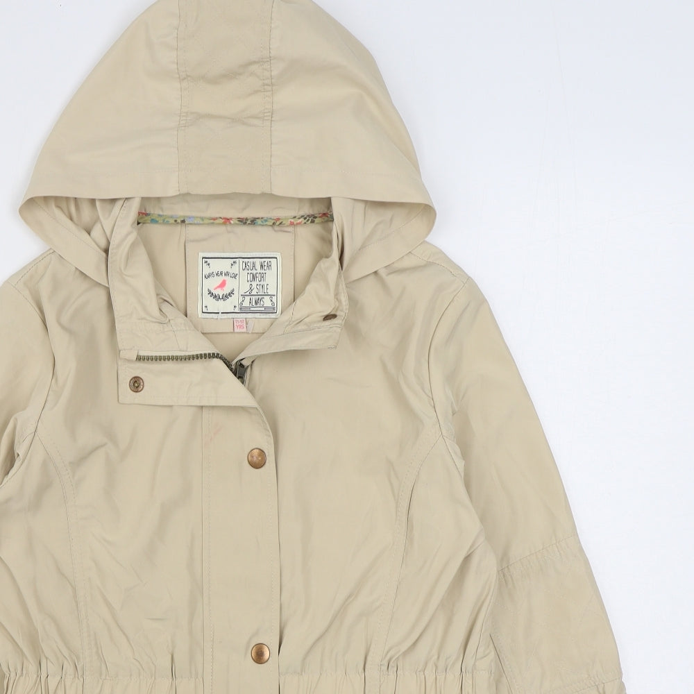 Marks and Spencer Girls Beige   Rain Coat Coat Size 11-12 Years  Zip