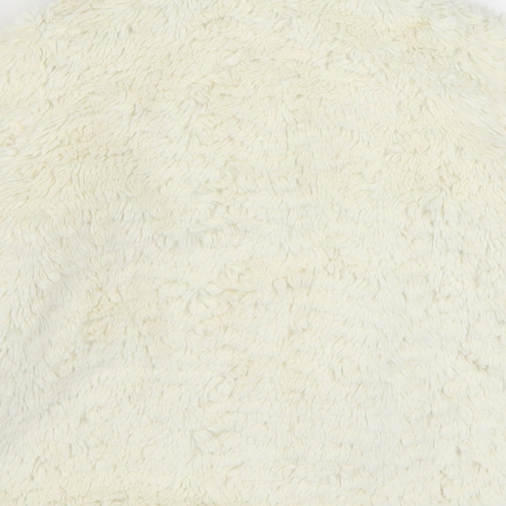 John Lewis Girls White   Jacket  Size 12-18 Months   Button