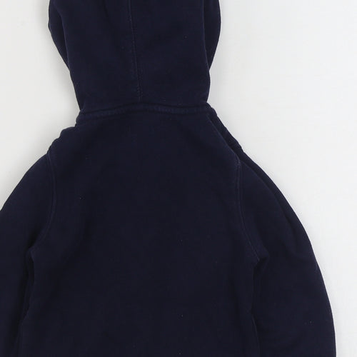Gap Girls Blue  100% Cotton Full Zip Hoodie Size 3 Years  Zip