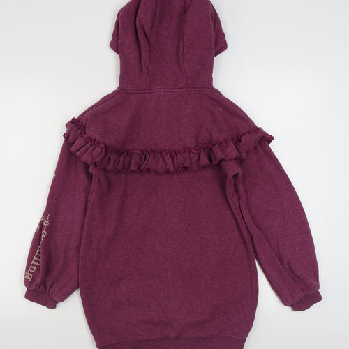 Sports Direct Girls Purple  Cotton Pullover Hoodie Size 9-10 Years  Pullover - Frozen