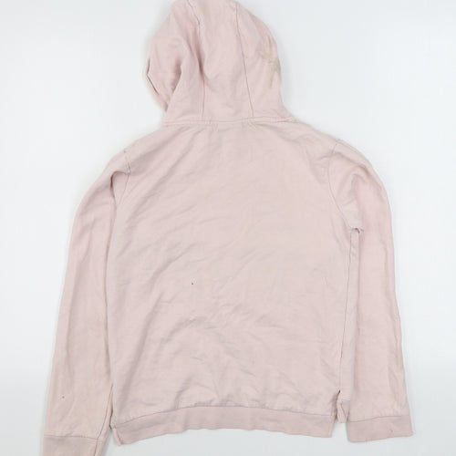 Matalan Girls Pink  Cotton Pullover Hoodie Size 13 Years  Pullover
