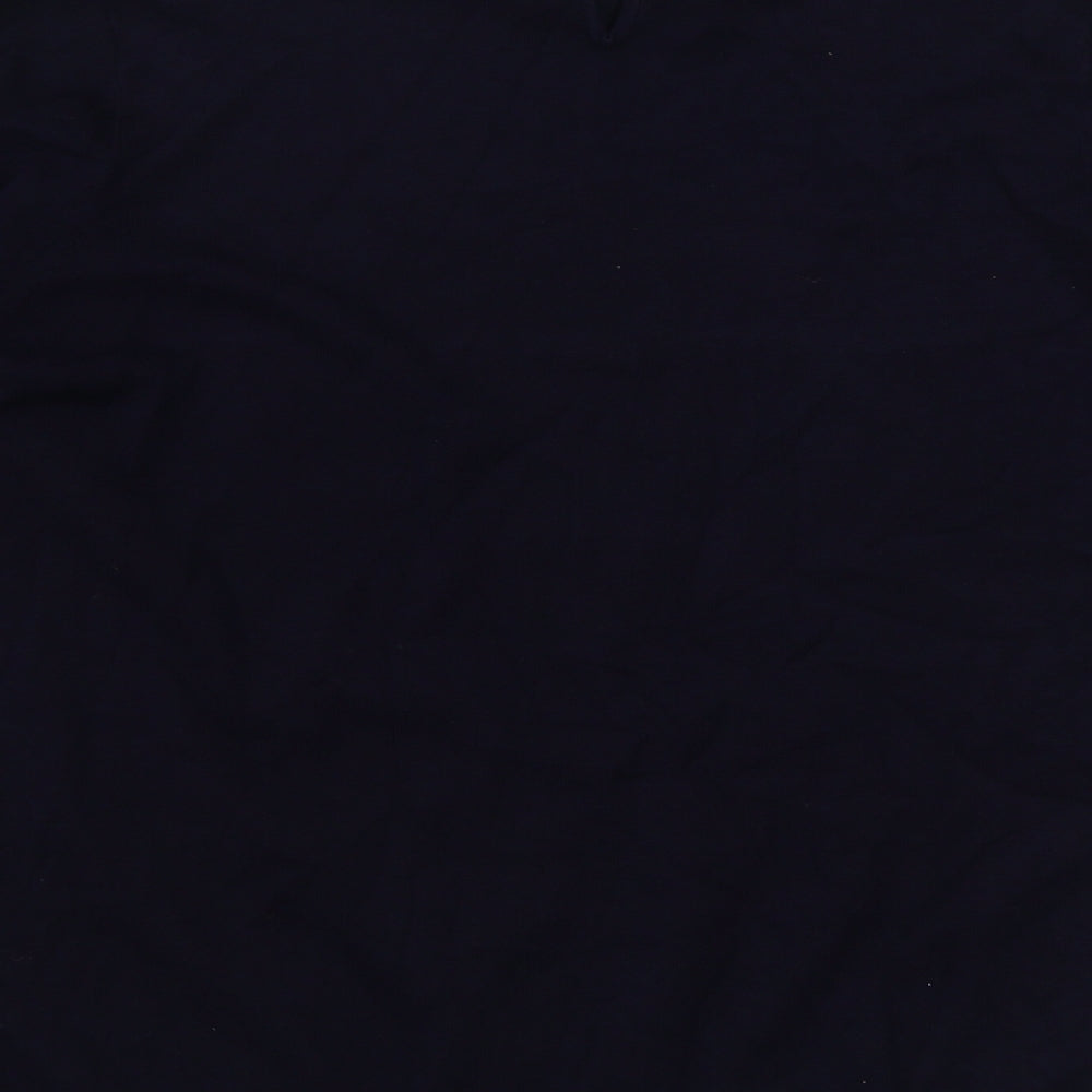 Bonmarché Womens Blue Collared  Viscose Pullover Jumper Size L
