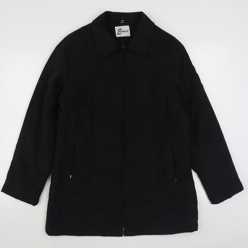 Elegance Womens Black   Jacket  Size 12  Zip