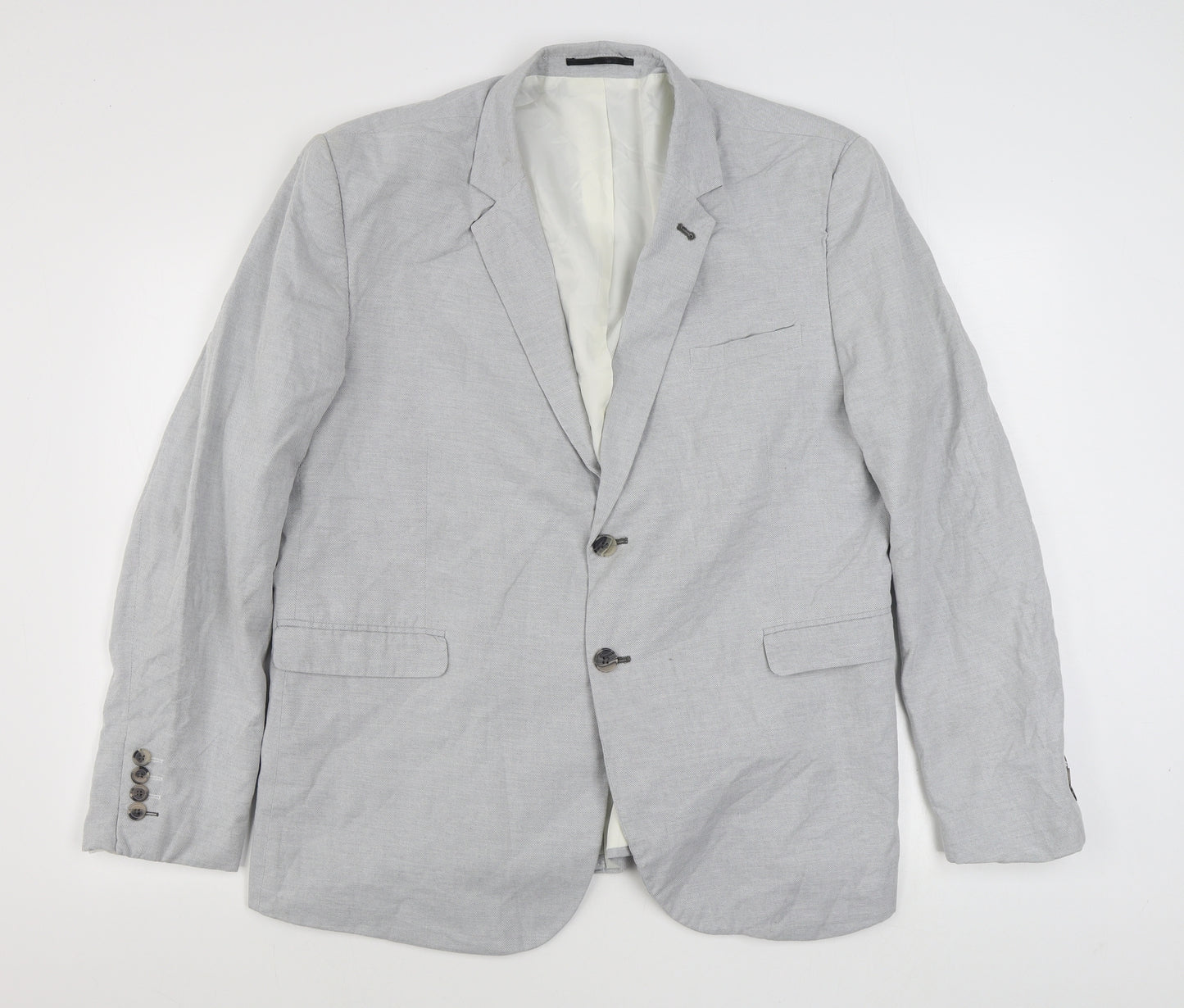 Cedar Wood State Mens Grey  Cotton Jacket Suit Jacket Size XL