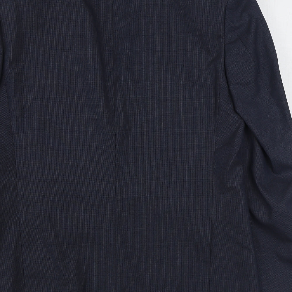 Ben Sherman Mens Blue  Wool Jacket Suit Jacket Size 40