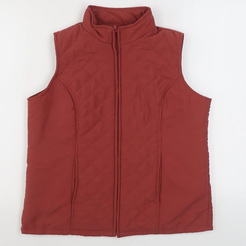 EWM Womens Pink   Gilet Coat Size S  Zip