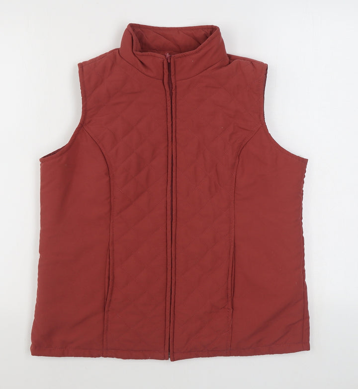EWM Womens Pink   Gilet Coat Size S  Zip