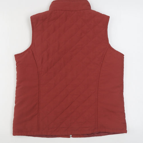 EWM Womens Pink   Gilet Coat Size S  Zip