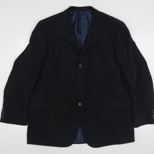 Marks and Spencer Mens Blue  Cotton Jacket Suit Jacket Size M