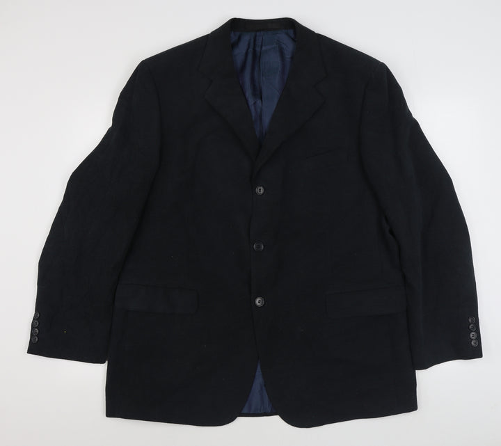 Marks and Spencer Mens Blue Cotton Jacket Suit Jacket Size M