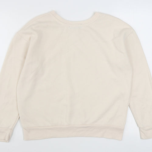 Primark Womens Pink  Cotton Pullover Sweatshirt Size 8  Pullover