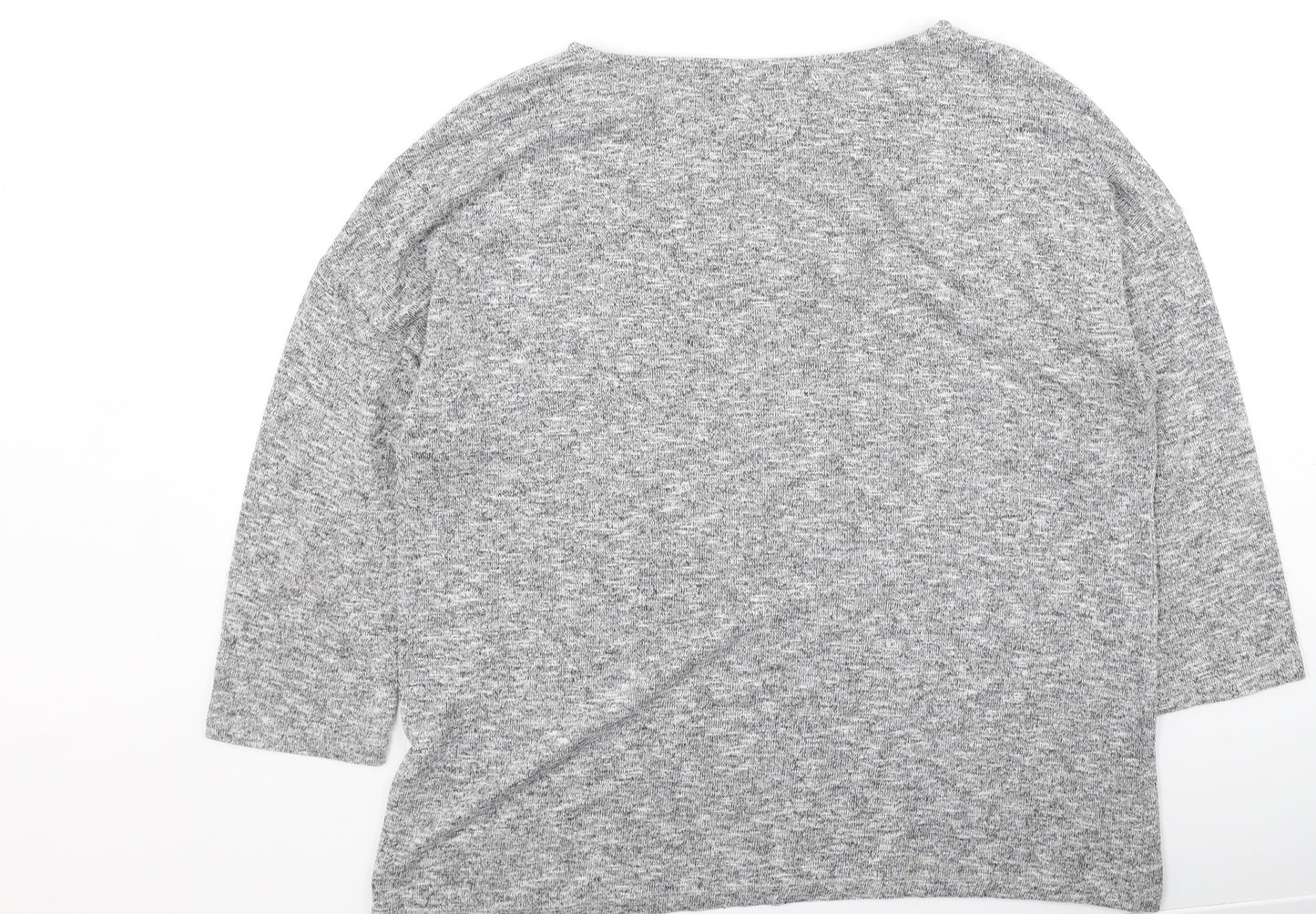 TU Womens Grey  Polyester Pullover Sweatshirt Size 14