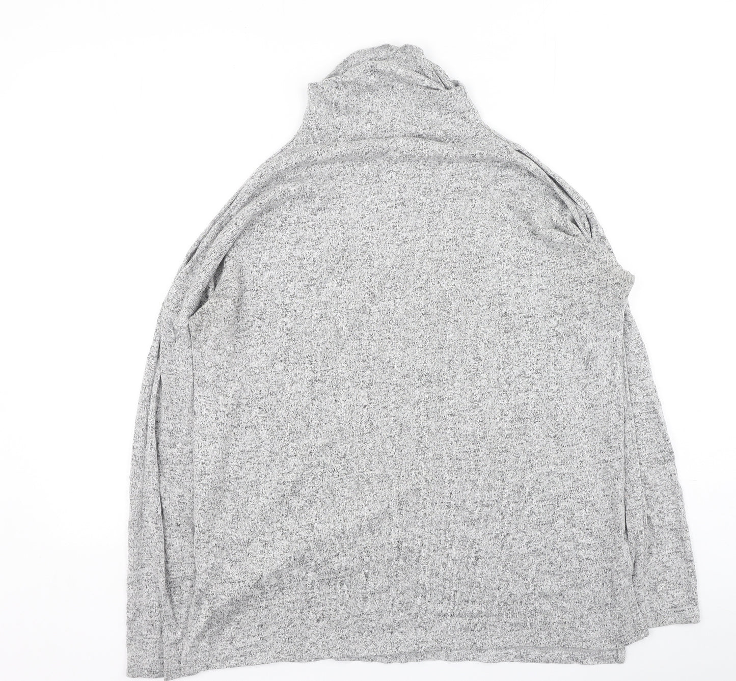 Deane & White Womens Grey High Neck  Rayon Pullover Jumper Size M