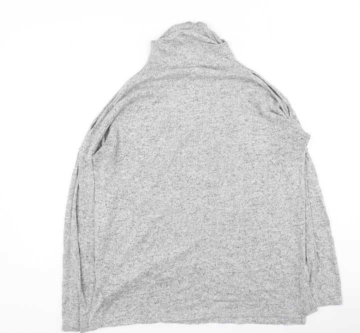 Deane & White Womens Grey High Neck  Rayon Pullover Jumper Size M