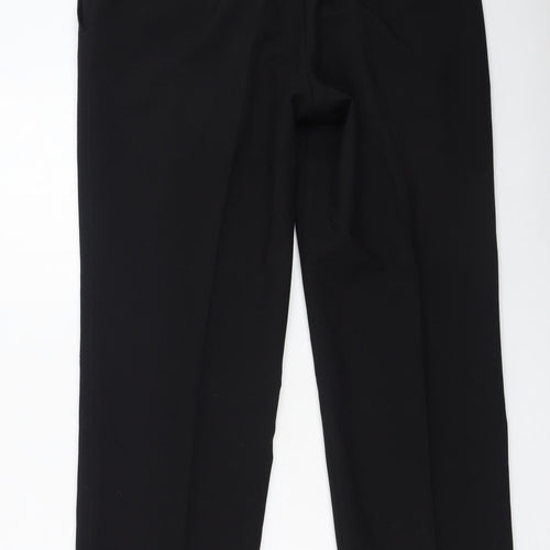 Marks and Spencer Womens Black  Polyester Trousers  Size 36 L29 in Regular