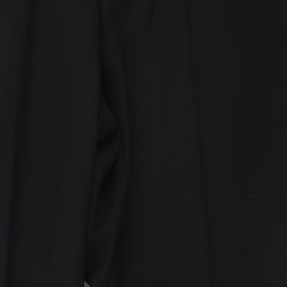 Marks and Spencer Womens Black  Polyester Trousers  Size 36 L29 in Regular