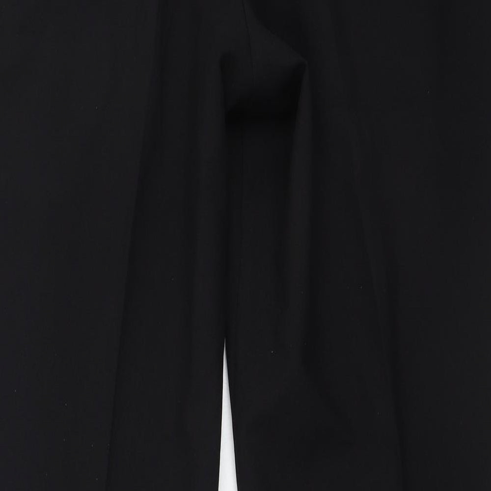 Marks and Spencer Womens Black  Polyester Trousers  Size 36 L29 in Regular