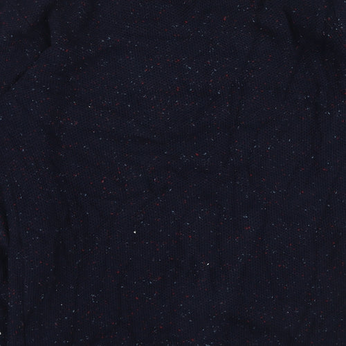 FSBN Mens Blue Round Neck  Polyester Pullover Jumper Size L