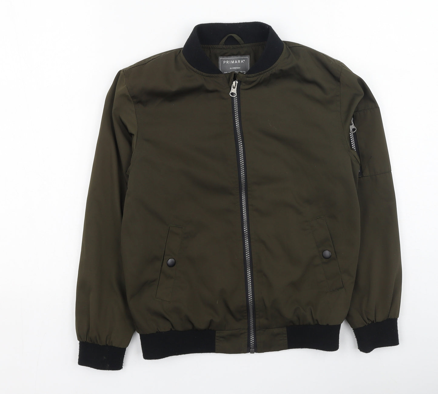 Primark  Boys Green   Basic Jacket Jacket Size 10-11 Years