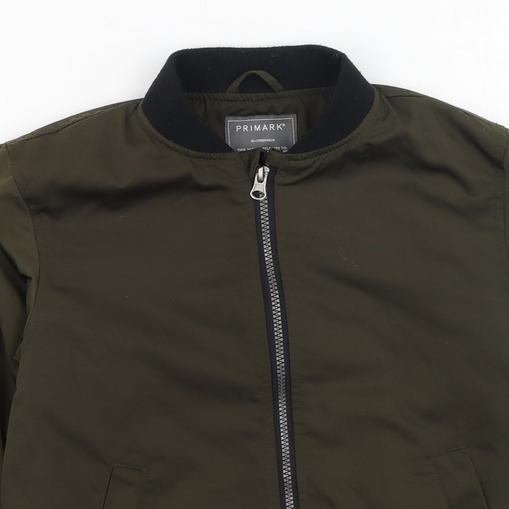 Primark  Boys Green   Basic Jacket Jacket Size 10-11 Years
