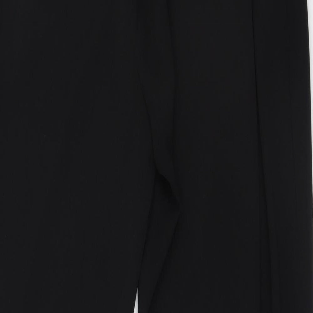 Papaya Womens Black  Polyester Trousers  Size 18 L27 in Regular