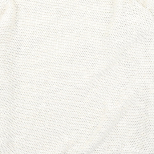 Dorothy Perkins Womens Ivory Round Neck  Cotton Pullover Jumper Size 12