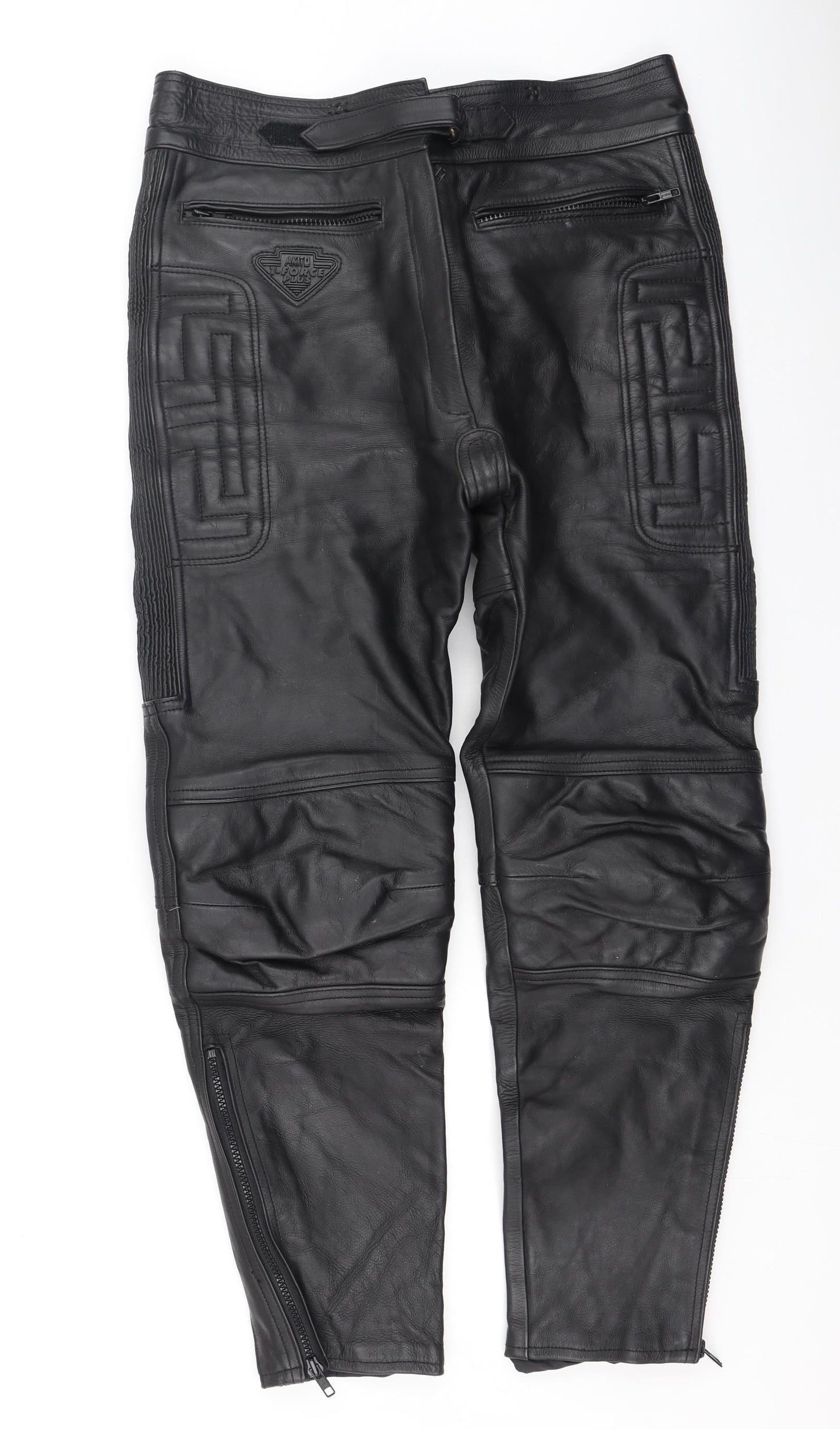 Force Mens Black  Polyester Trousers  Size 16 L28 in Regular