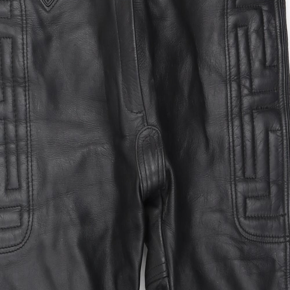 Force Mens Black  Polyester Trousers  Size 16 L28 in Regular