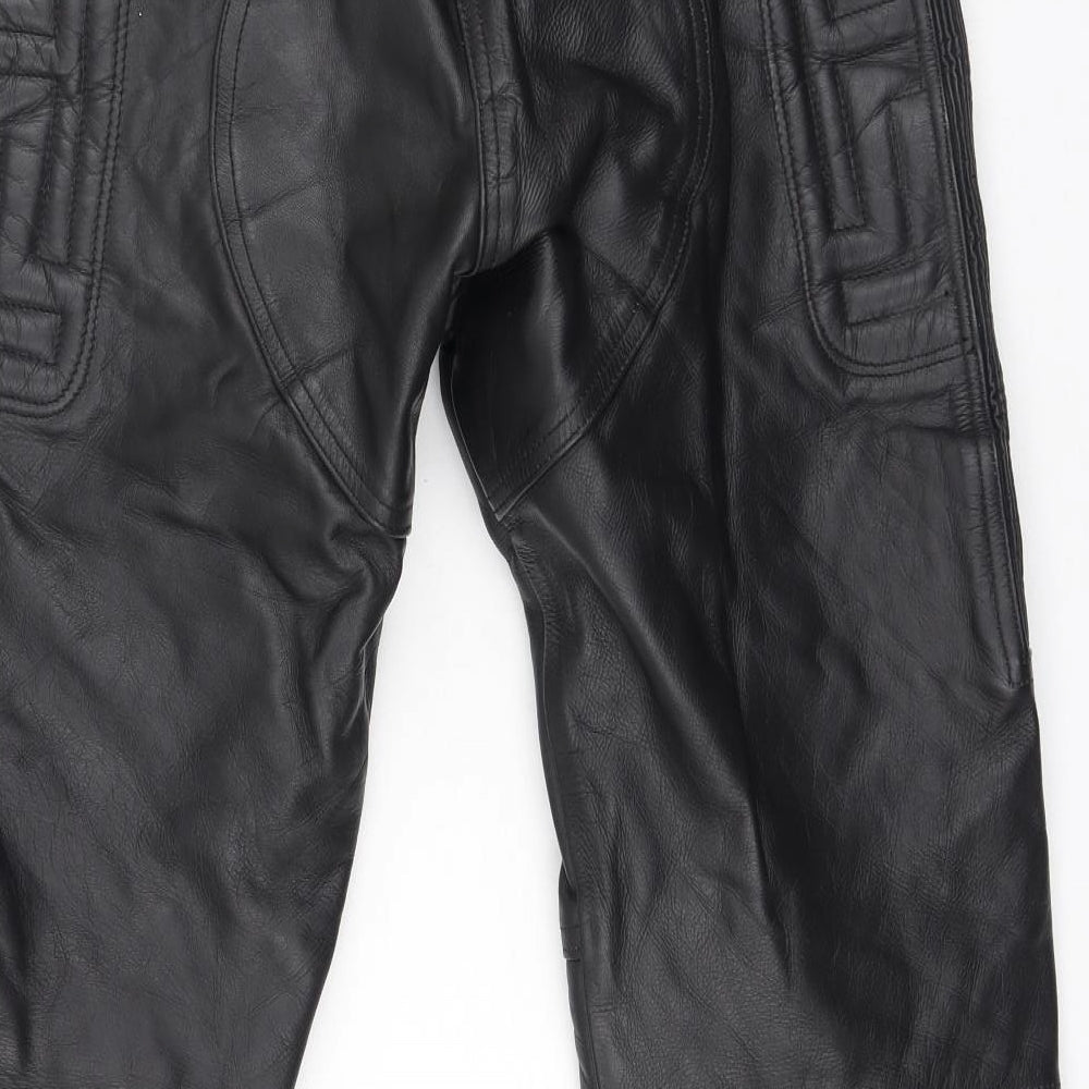 Force Mens Black  Polyester Trousers  Size 16 L28 in Regular