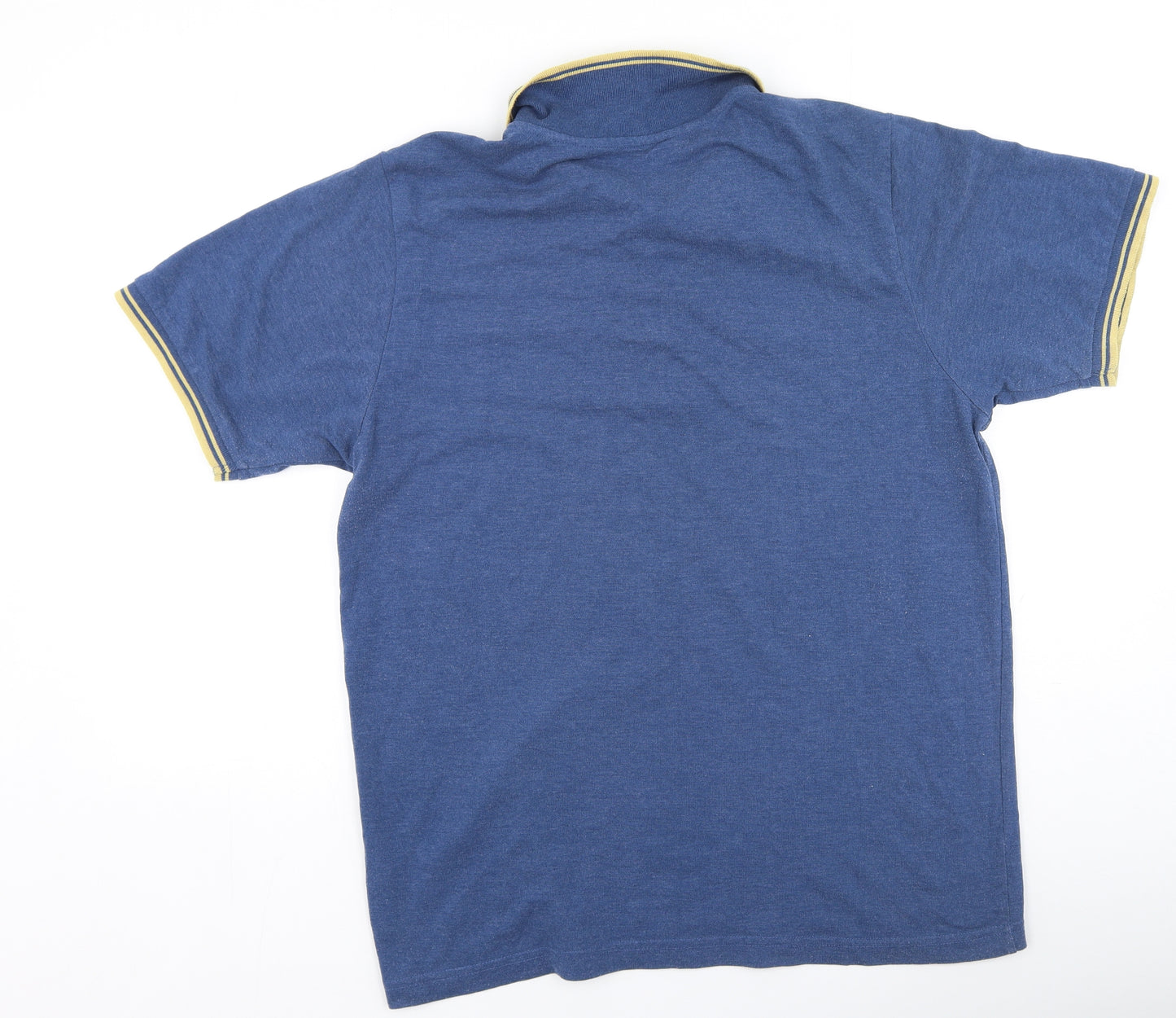 Preworn  Mens Blue  Cotton  Polo Size L Collared