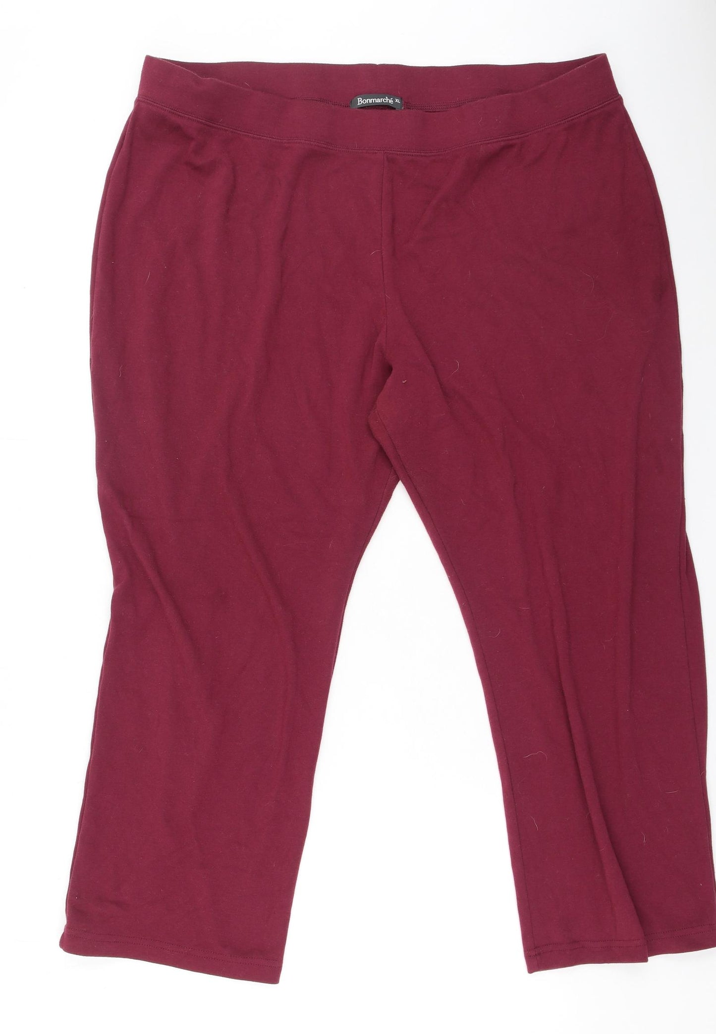 Bonmarché Womens Red  Polyester Cropped Leggings Size XL L25 in