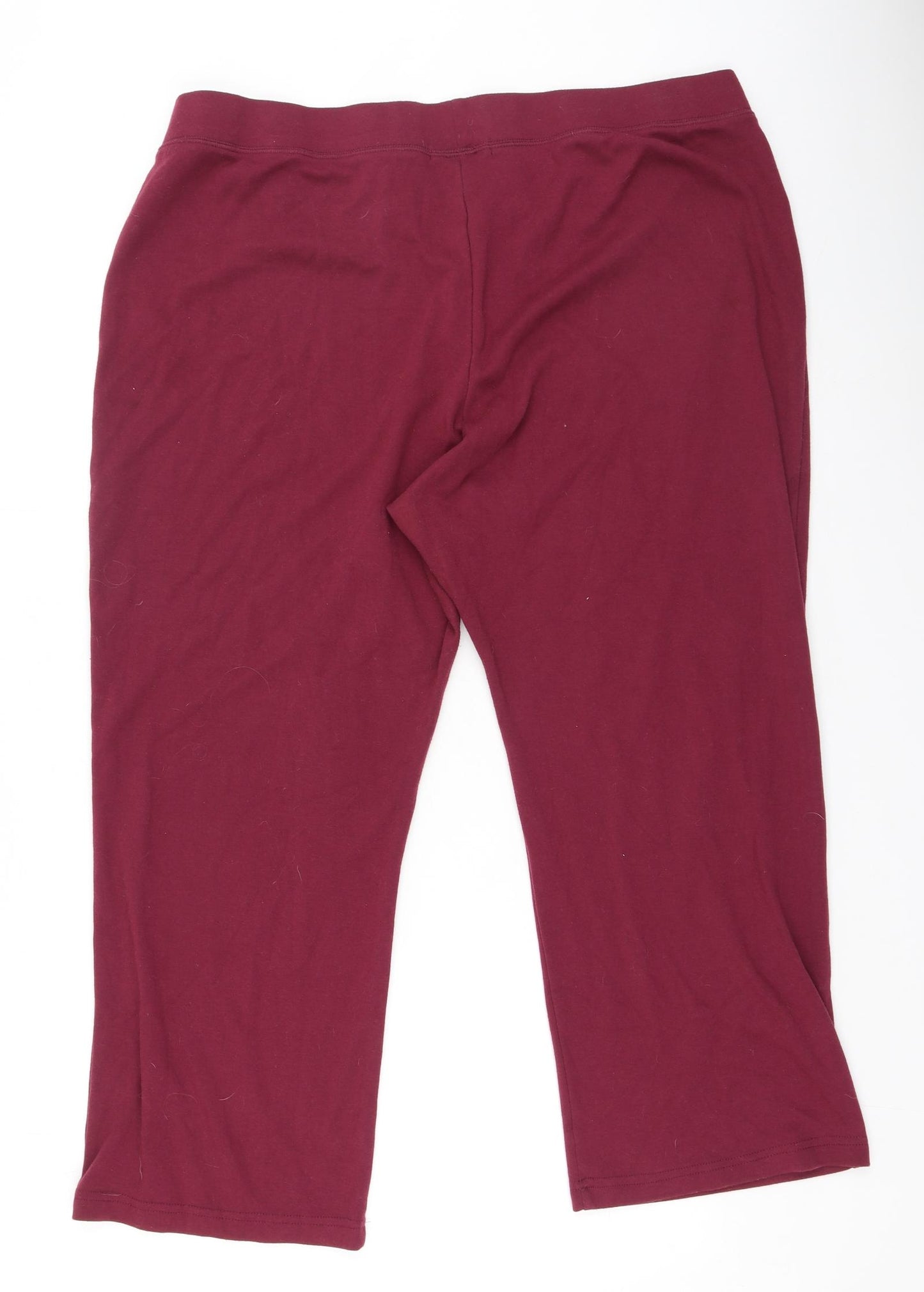 Bonmarché Womens Red  Polyester Cropped Leggings Size XL L25 in