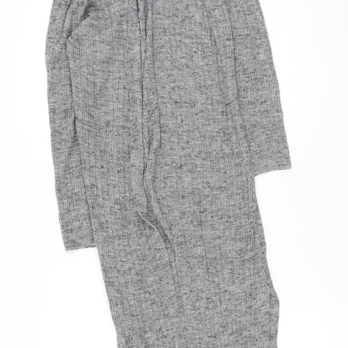 F&F Womens Grey V-Neck  Acrylic Cardigan Jumper Size M