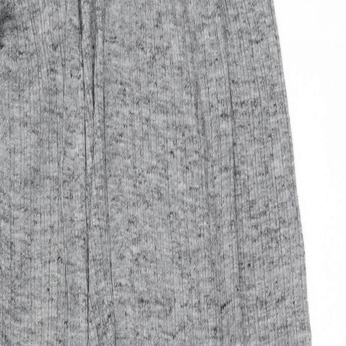 F&F Womens Grey V-Neck  Acrylic Cardigan Jumper Size M