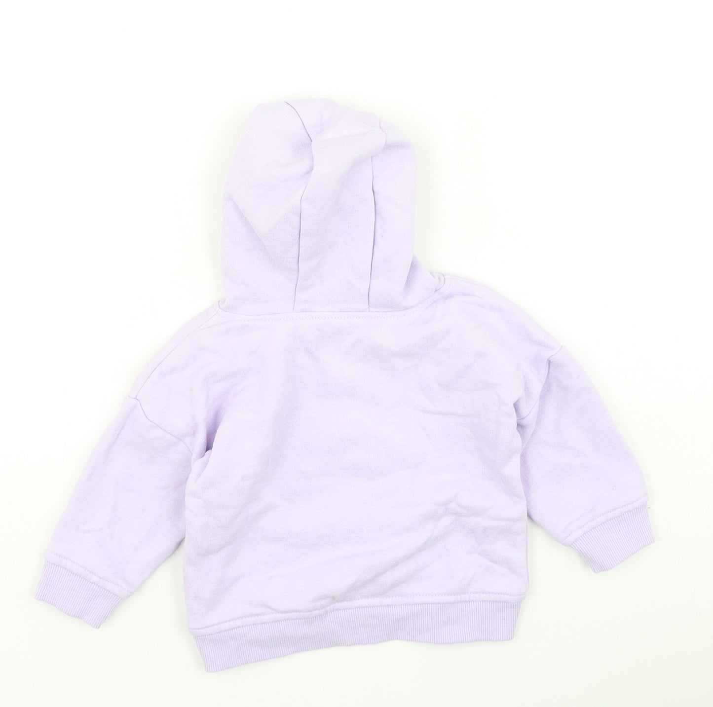 Dunnes Girls Purple  Cotton Pullover Jumper Size 6-9 Months