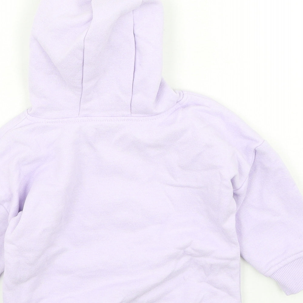 Dunnes Girls Purple  Cotton Pullover Jumper Size 6-9 Months