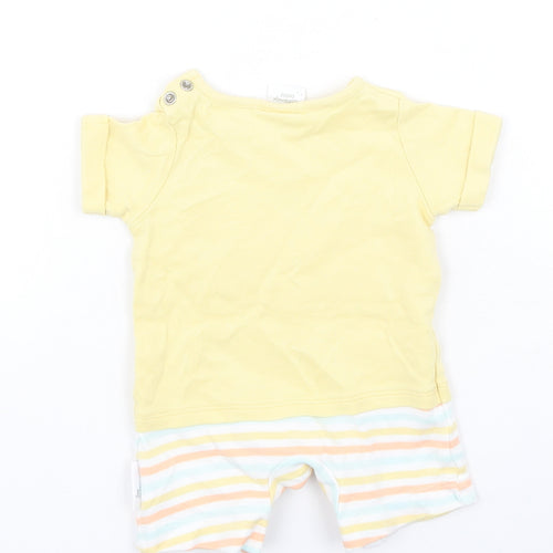 Preworn Baby Multicoloured Striped Cotton Romper Outfit/Set Size 0-3 Months   - Disney