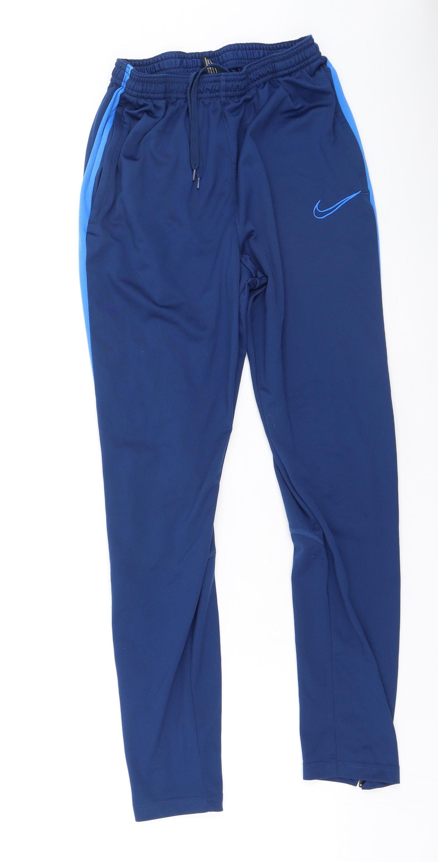 Nike  Mens Blue  Polyester Jogger Trousers Size XL L25 in Regular