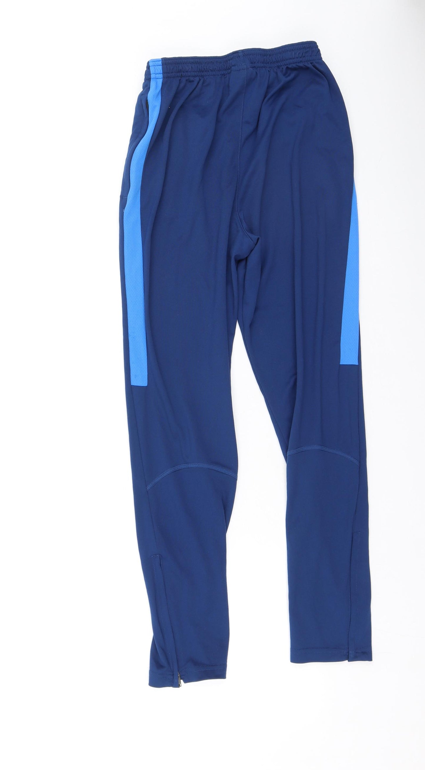 Nike  Mens Blue  Polyester Jogger Trousers Size XL L25 in Regular