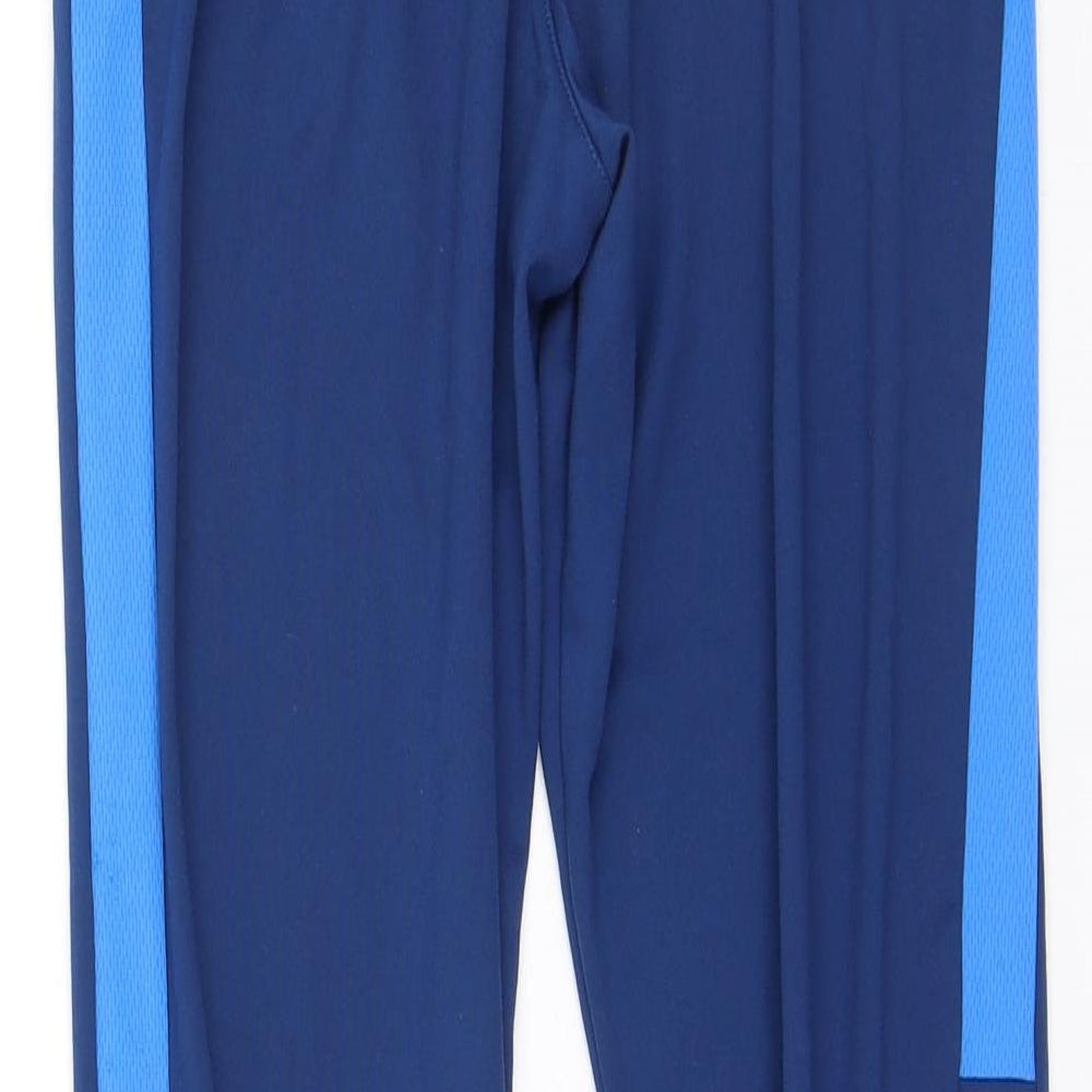 Nike  Mens Blue  Polyester Jogger Trousers Size XL L25 in Regular
